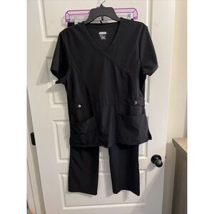 Black Scrubaid Scrub set‎